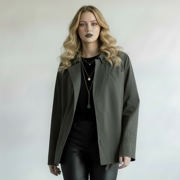 Fremont Apparel Las Angeles Jackets & Blazers - Fremont Apparel Co Los Angeles Vintage Gray Moody Utility Jacket Women’s Size L